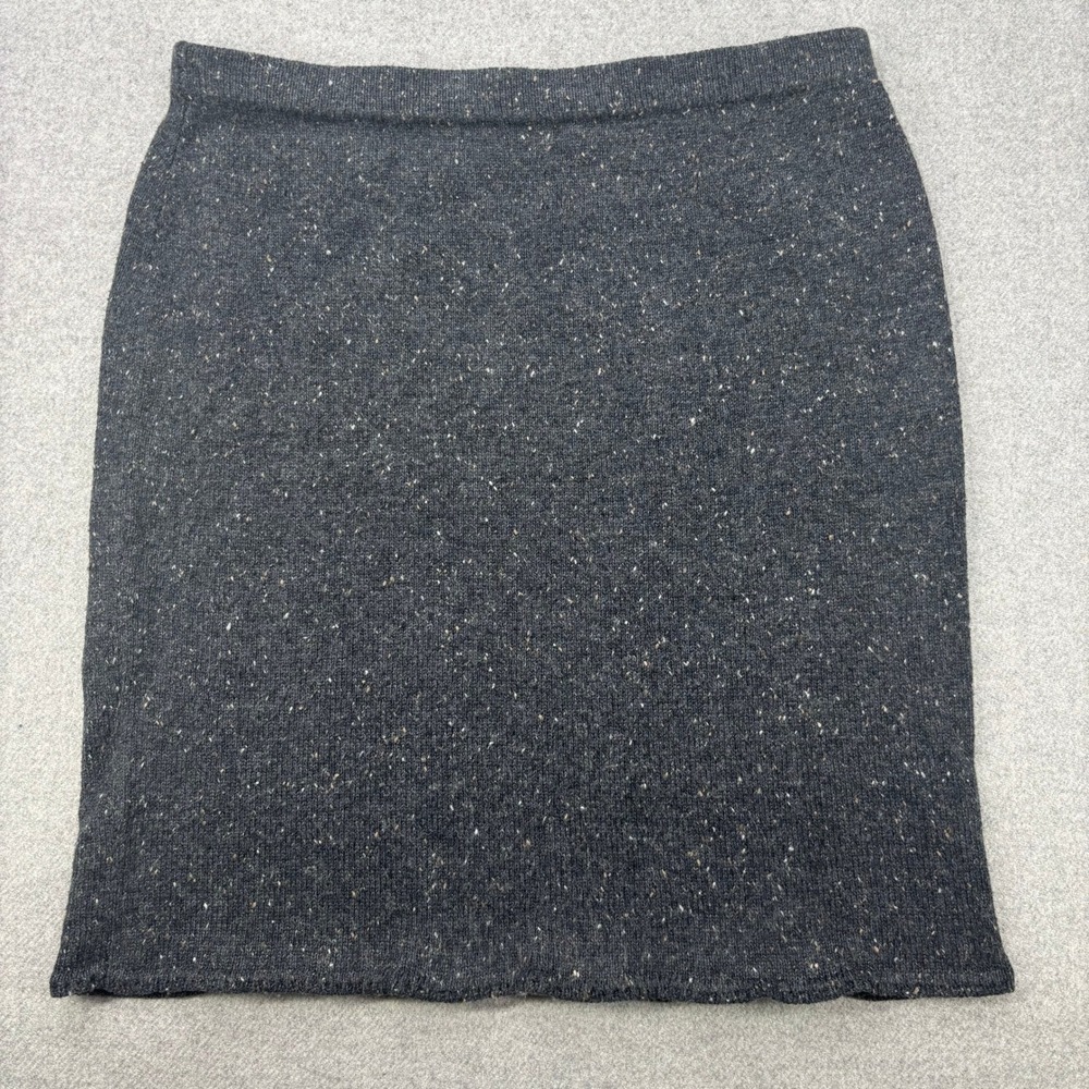 J.Jill Knit Pencil Skirt Womens XS Gray Speckled Cotton Blend Career Casual